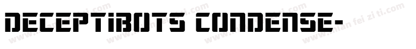 Deceptibots Condense字体转换